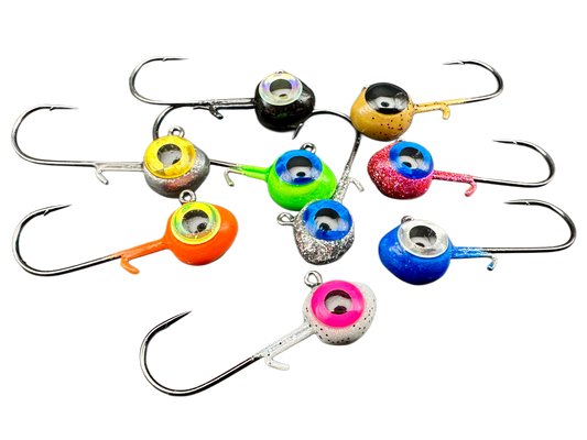 Minnow Head - 9pk Various Colors w/ Keeper